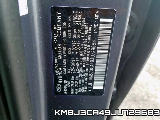 KM8J3CA49JU729683 фото 2