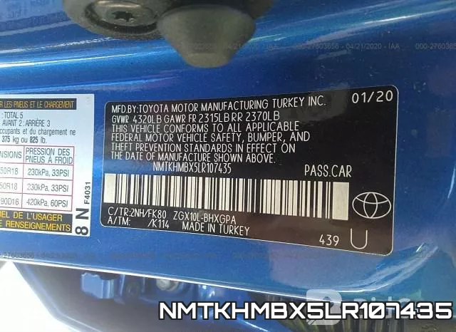 NMTKHMBX5LR107435 фото 10