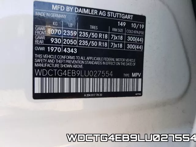 WDCTG4EB9LU027554 фото 2
