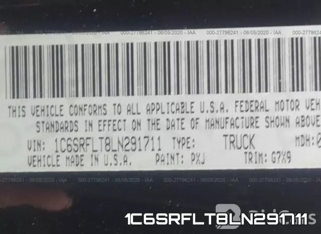 1C6SRFLT8LN291711 фото 9