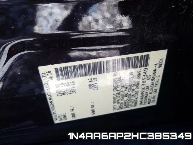 1N4AA6AP2HC385349 фото 2