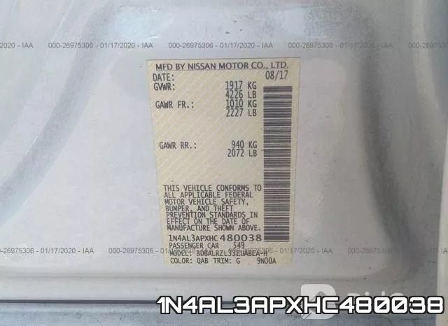1N4AL3APXHC480038 фото 10
