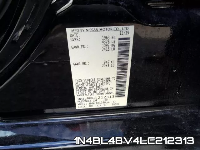 1N4BL4BV4LC212313 фото 2