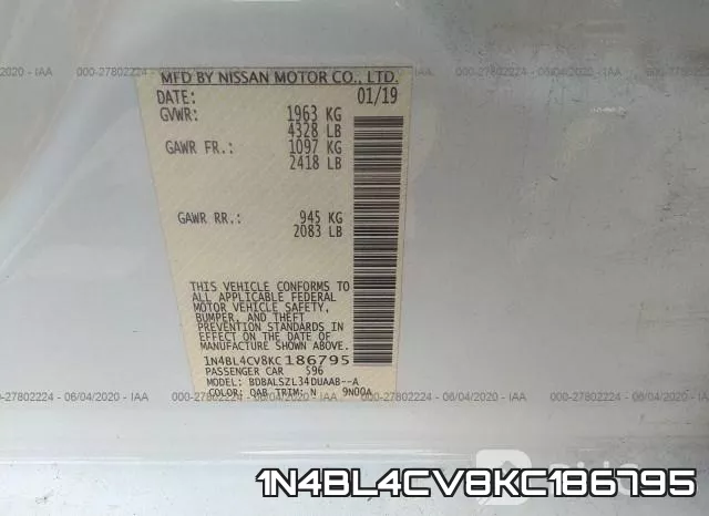 1N4BL4CV8KC186795 фото 10