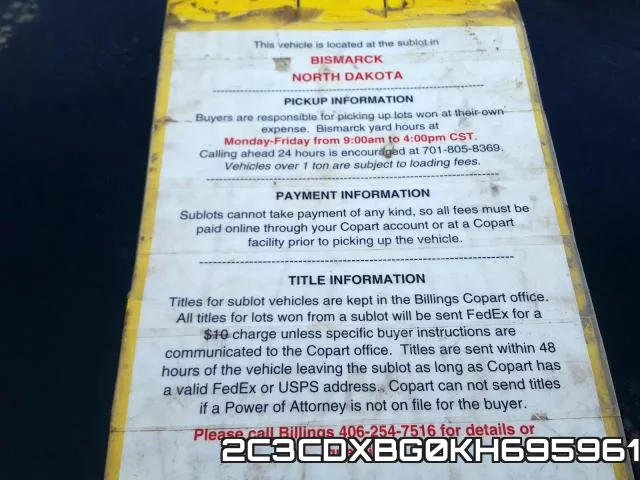 2C3CDXBG0KH695961 фото 10