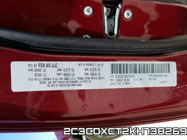 2C3CDXCT2KH738269 фото 2