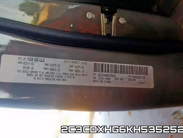 2C3CDXHG6KH535252 фото 2