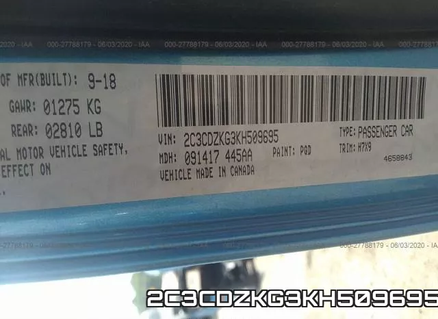 2C3CDZKG3KH509695 фото 10