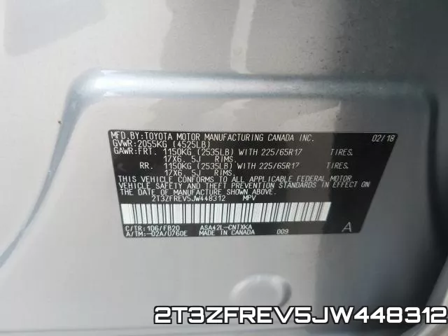 2T3ZFREV5JW448312 фото 2