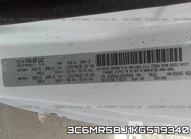 3C6MR5BJ1KG579340 фото 10