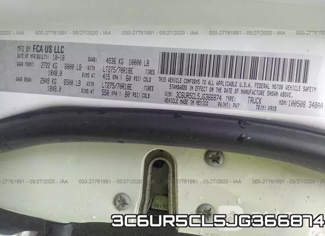 3C6UR5CL5JG366874 фото 10