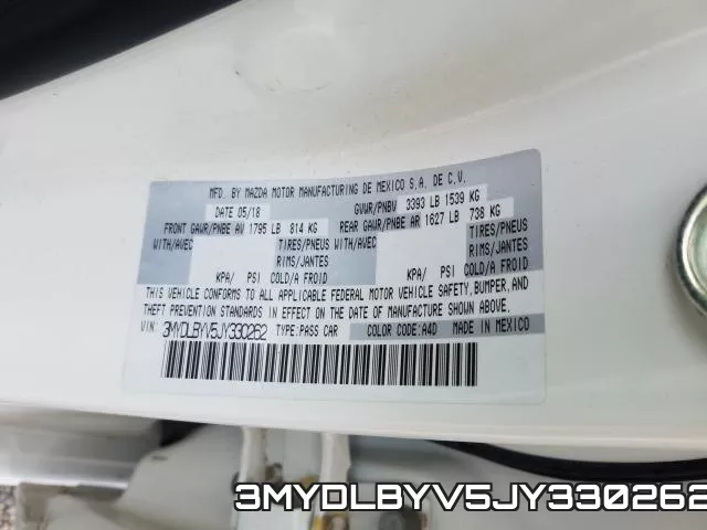 3MYDLBYV5JY330262 фото 2