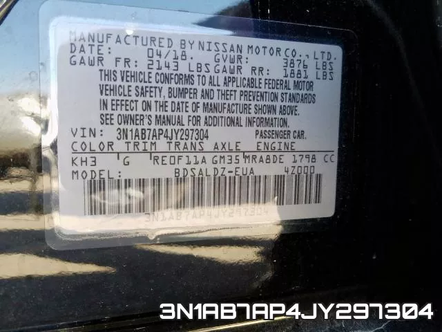 3N1AB7AP4JY297304 фото 2