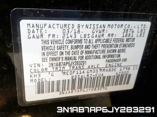 3N1AB7AP6JY283291 фото 2