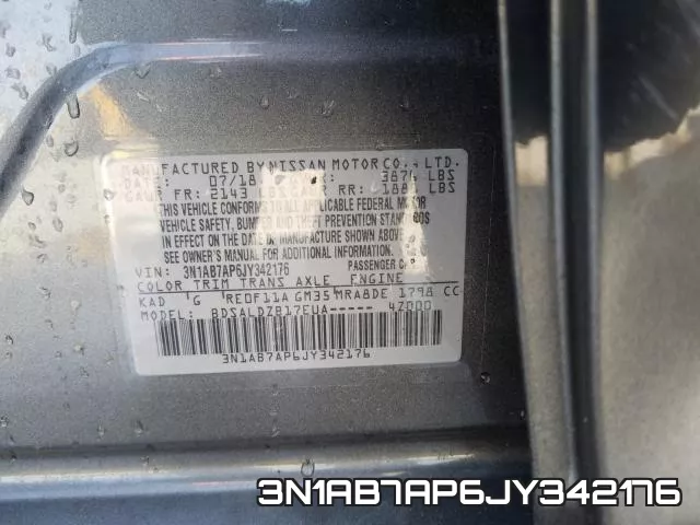 3N1AB7AP6JY342176 фото 2
