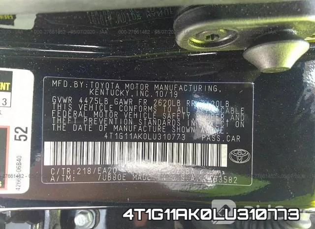 4T1G11AK0LU310773 фото 10