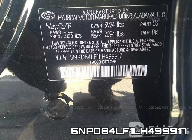 5NPD84LF1LH499917 фото 10