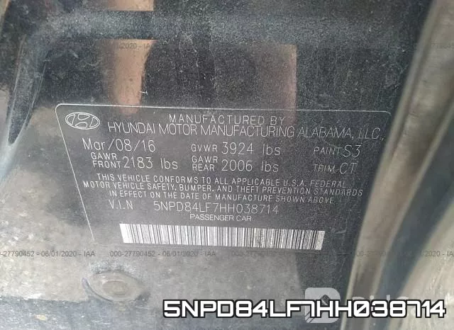 5NPD84LF7HH038714 фото 10