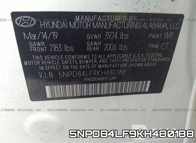 5NPD84LF9KH480188 фото 10