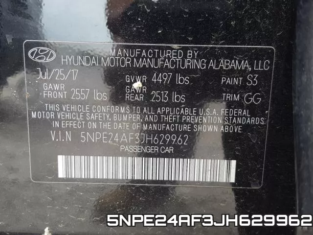 5NPE24AF3JH629962 фото 2