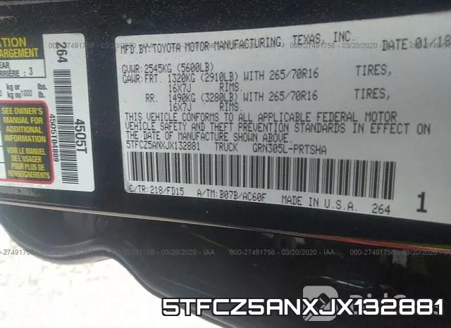 5TFCZ5ANXJX132881 фото 10