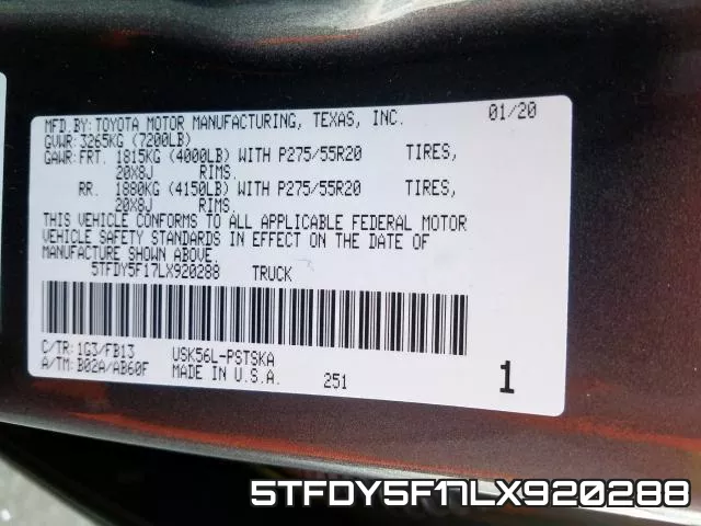 5TFDY5F17LX920288 фото 2