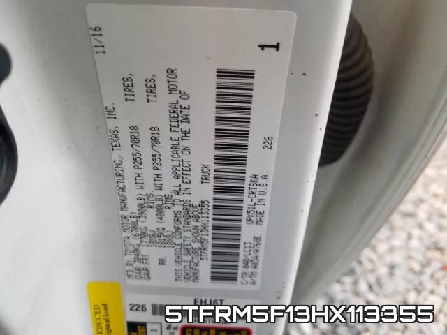 5TFRM5F13HX113355 фото 2