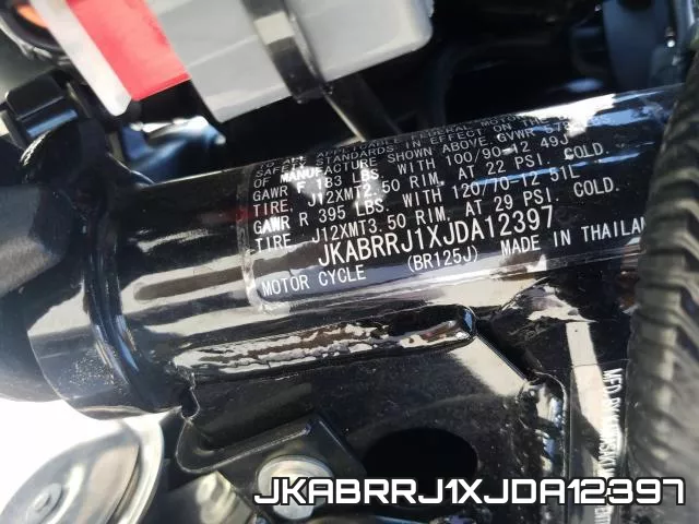 JKABRRJ1XJDA12397 фото 2
