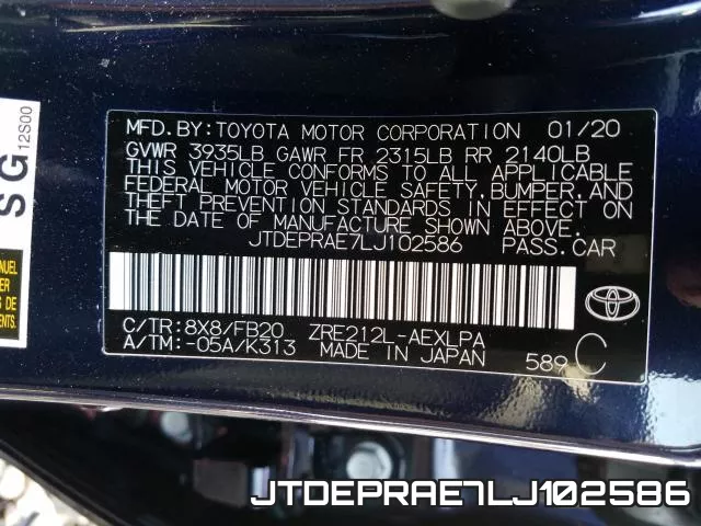 JTDEPRAE7LJ102586 фото 2