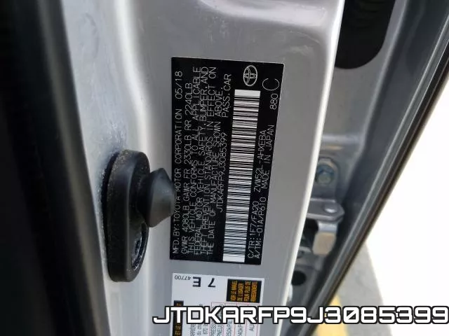 JTDKARFP9J3085399 фото 2