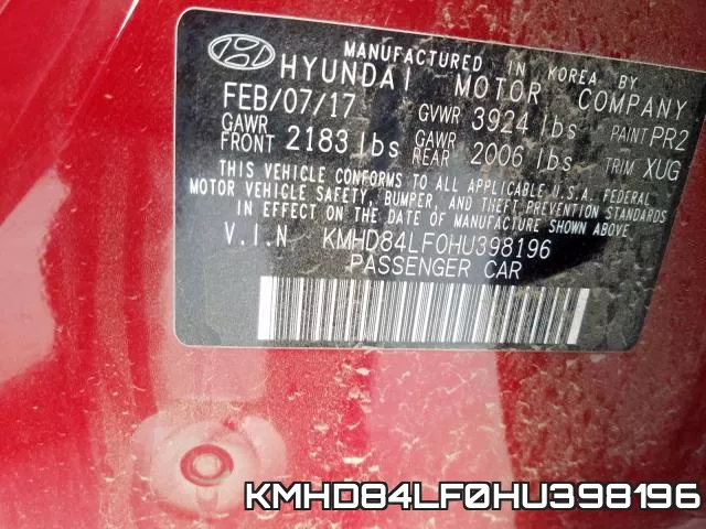 KMHD84LF0HU398196 фото 2