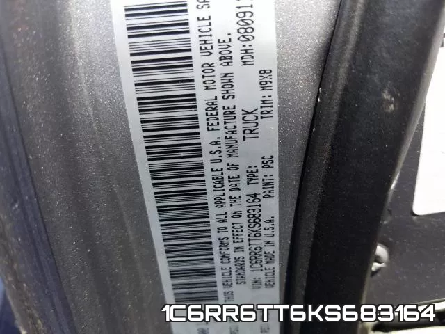 1C6RR6TT6KS683164 фото 2
