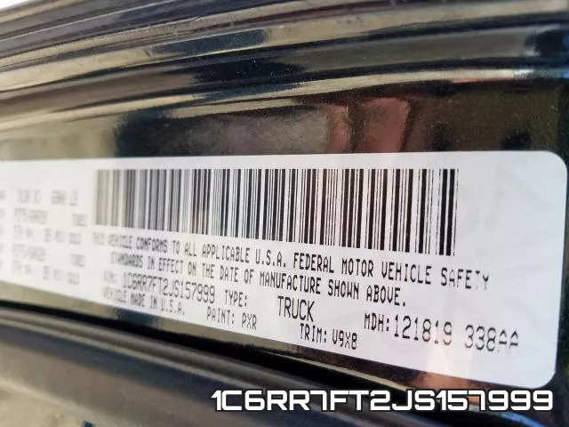 1C6RR7FT2JS157999 фото 2