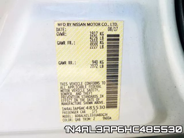 1N4AL3AP6HC485530 фото 2