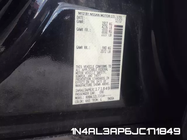1N4AL3AP6JC171849 фото 2