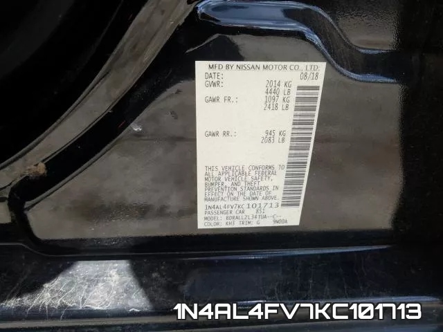 1N4AL4FV7KC101713 фото 2