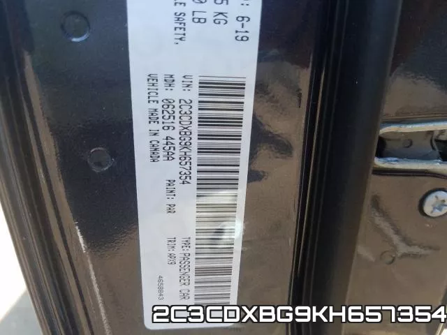2C3CDXBG9KH657354 фото 2