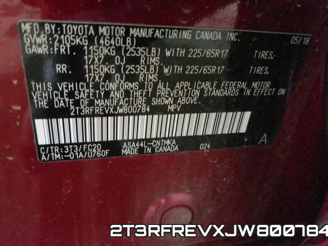 2T3RFREVXJW800784 фото 2