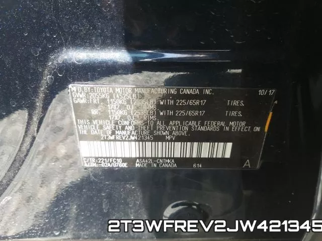 2T3WFREV2JW421345 фото 2