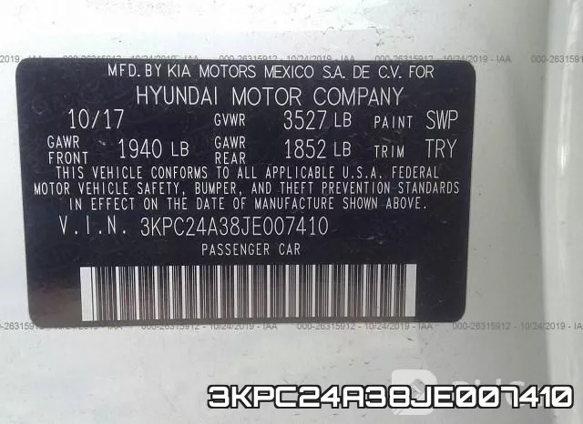 3KPC24A38JE007410 фото 10