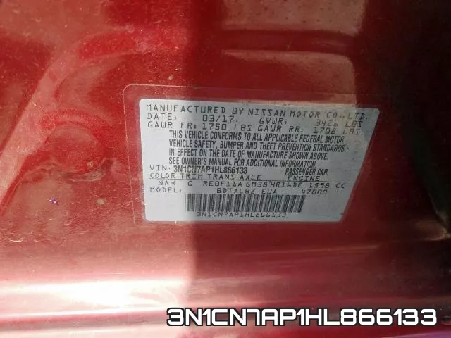 3N1CN7AP1HL866133 фото 2