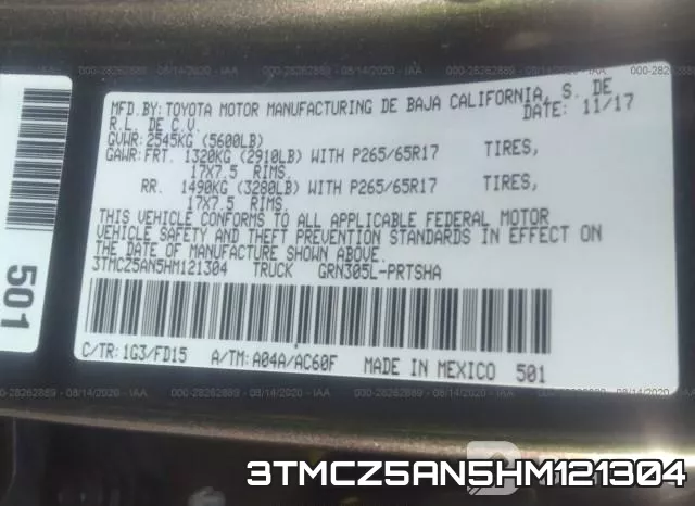 3TMCZ5AN5HM121304 фото 10