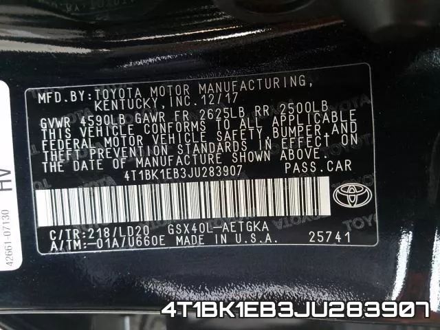 4T1BK1EB3JU283907 фото 2