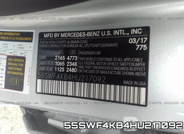 55SWF4KB4HU217092 фото 10
