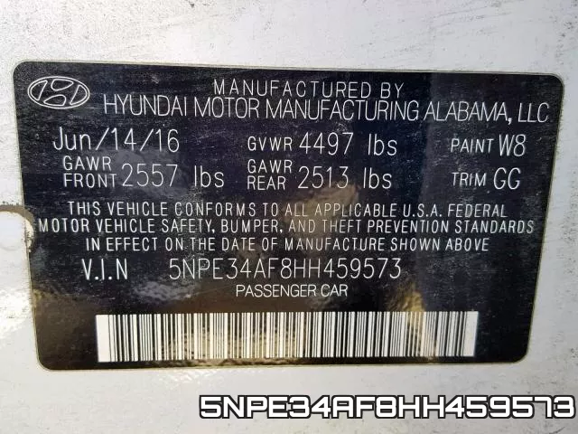 5NPE34AF8HH459573 фото 2