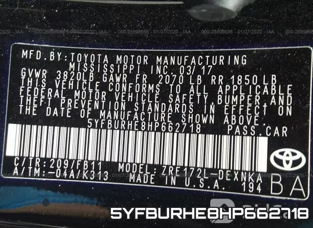 5YFBURHE8HP662718 фото 10