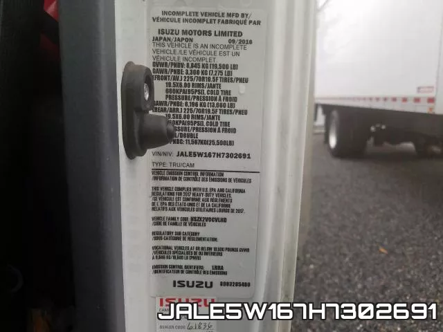 JALE5W167H7302691 фото 2