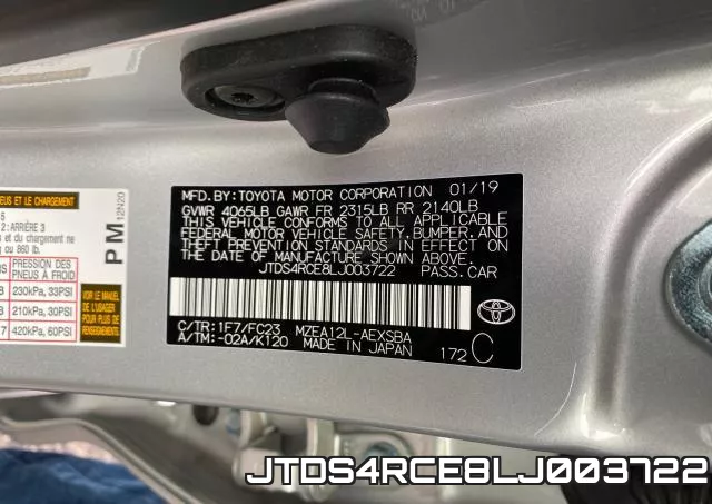 JTDS4RCE8LJ003722 фото 2