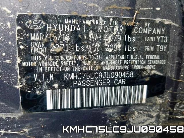 KMHC75LC9JU090458 фото 2