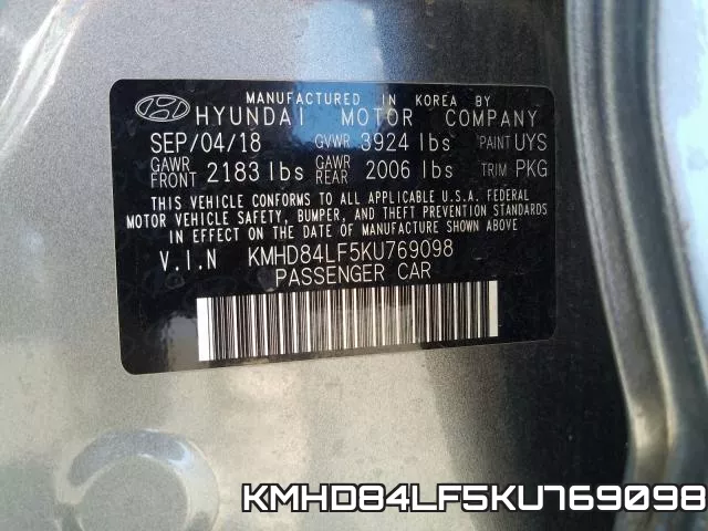 KMHD84LF5KU769098 фото 2